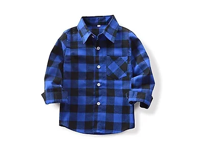 Sobrisah Boys (2T) Shirts Long Sleeve Button Shirt