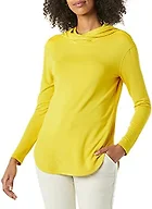 Amazon Essentials Women's Supersoft Terry Hoodie, Standard-Fit Long-Sleeve Pullover, Dark Yellow, Medium