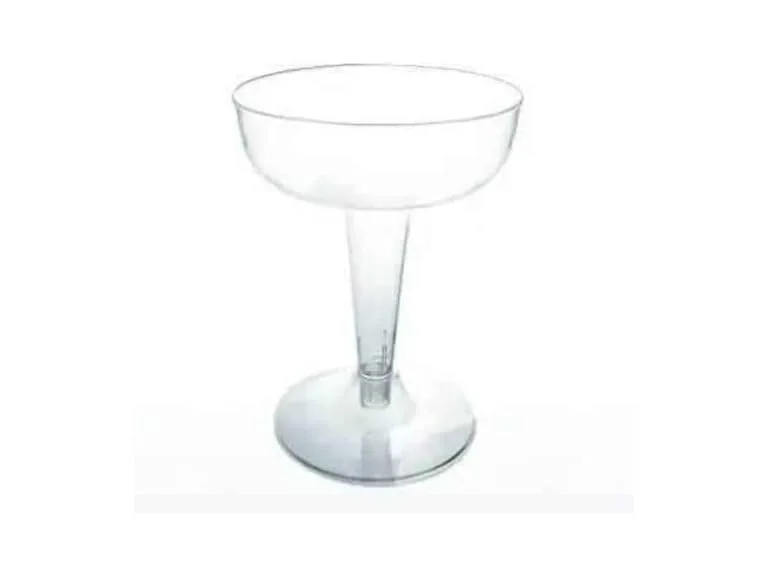 Party Essentials Plastic Champagne Glasses, 20-Count