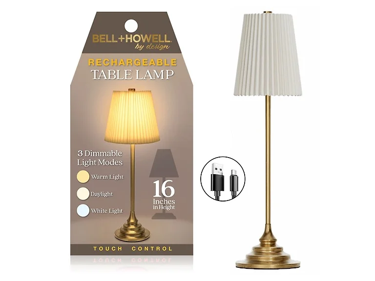 Bell+Howell Pleated Shade Lamp