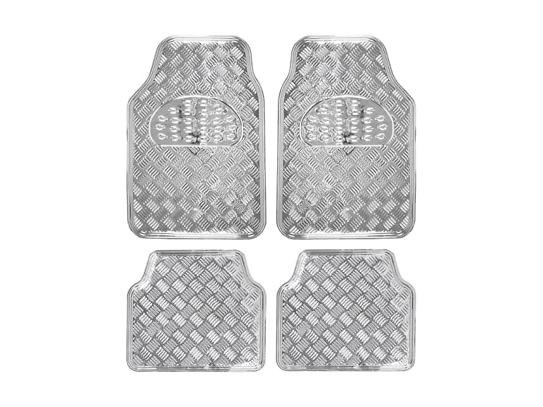 BDK Metallic Chrome Car Floor Mats