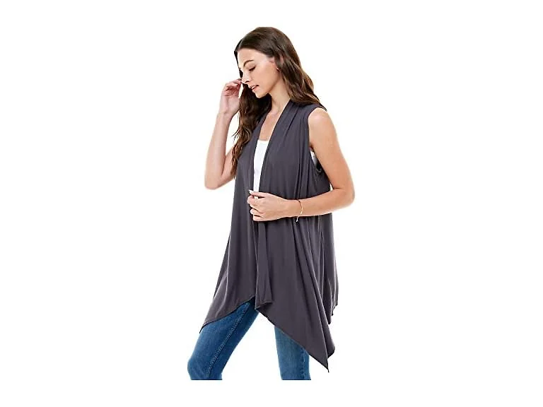 Azules Women (XL) Sleeveless Open Front Cardigans