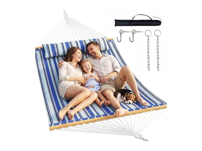 Double Hammock Spreader Bar 500lbs Aqua