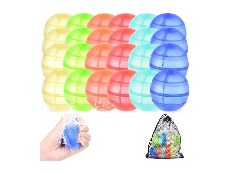 RURING Reusable Silicone Water Balloons 24PK