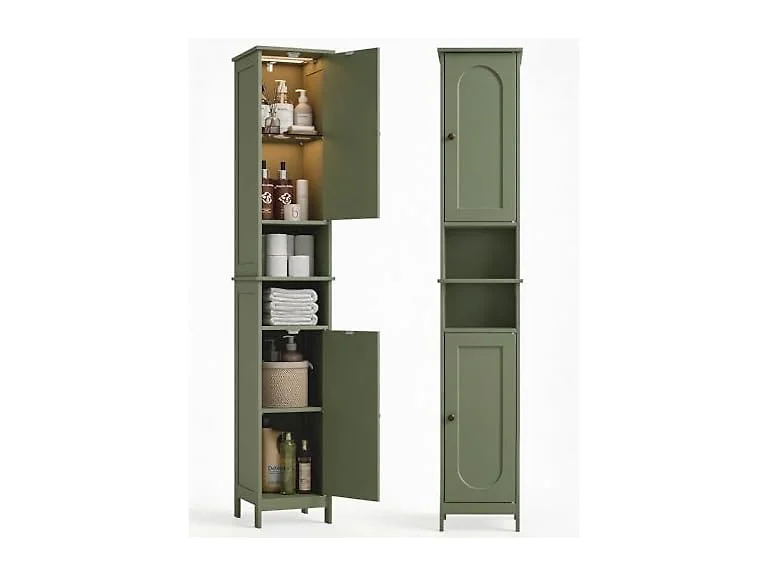 HAIOOU Forest Green Tall Narrow Storage Cabinet 