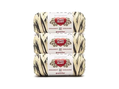 Red Heart All in One Granny Square, 3Pk- Linen