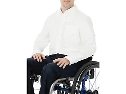 Amazon Essentials Men's Long Sleeve Shirt - Regular-Fit, Pocket Stretch Oxford (Available in Big & Tall), White, XX-Large