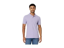 Amazon Essentials Men's Slim-Fit Short-Sleeve Cotton Pique Polo Shirt, Lilac, X-Small