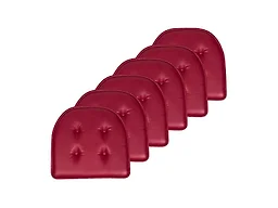 Sweet Home Collection SHC-UPU-6PK-BURG 6-Pack Faux L