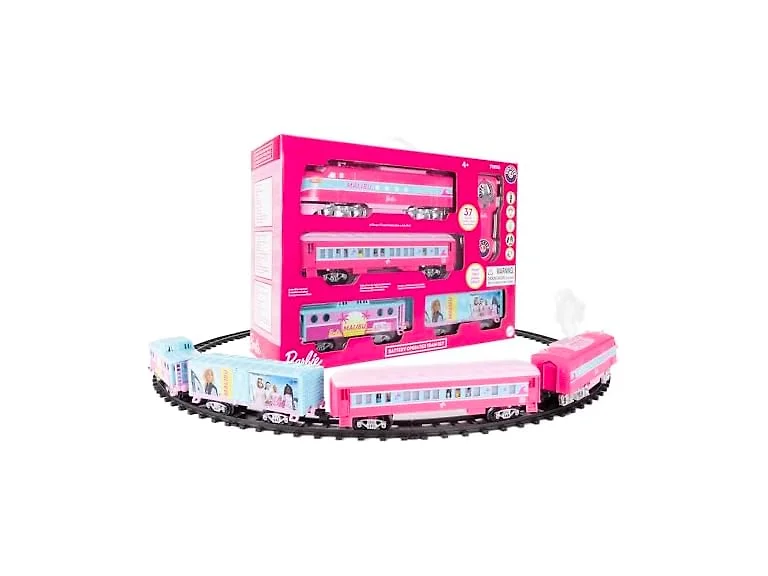 Mattel Barbie Battery Gauge Toy Train Set with Remote