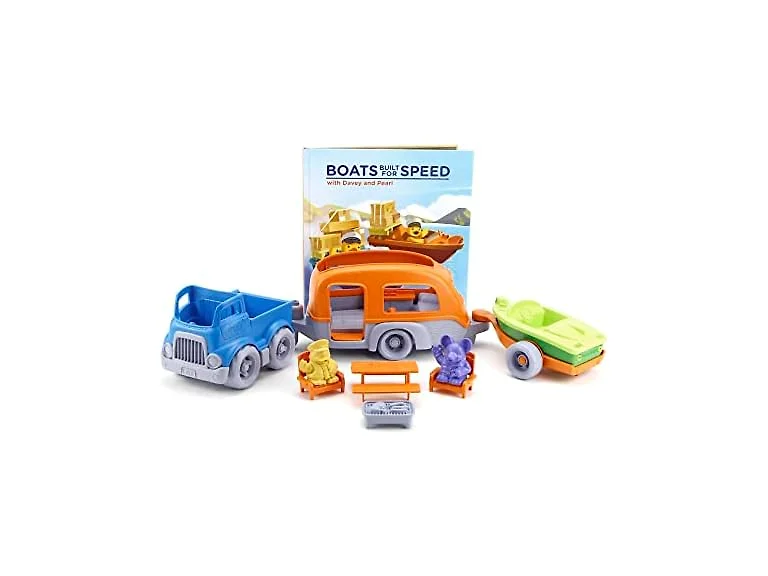 Green Toys RV Camper Set & Boats