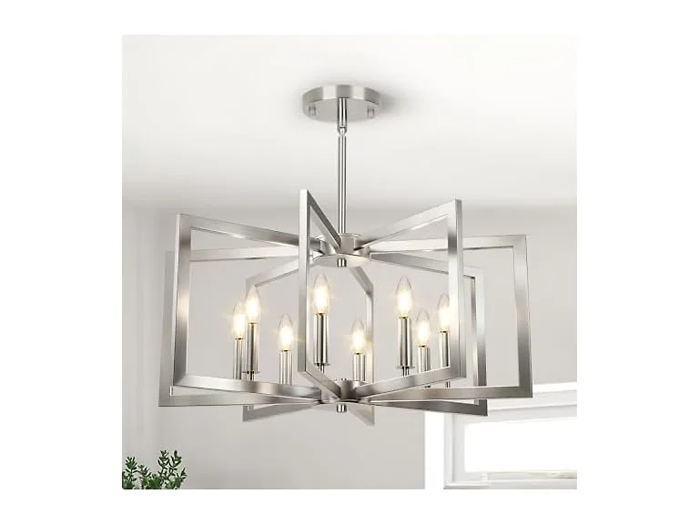 Bairth B0FM319F5X Brushed Nickel Kitchen Chandelier