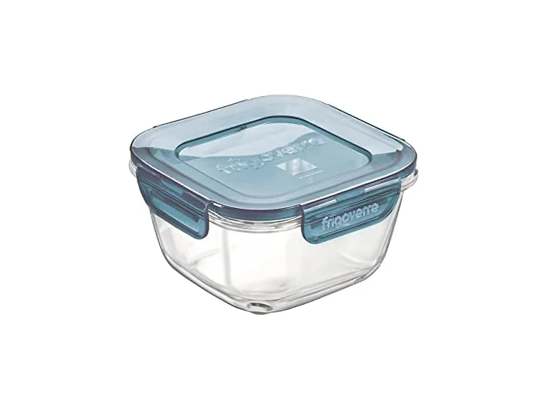 Bormioli Rocco Square Container 14.25 oz. Grey