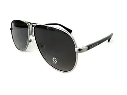 GUESS GU2148/S 10B 61 61-10-145 Guess Unisex GG2148 Sunglasses Silver Tone Silver Tone/Grey 