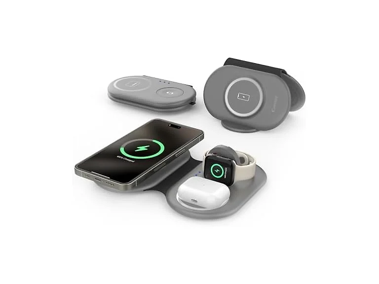 Consasy 3 in 1 Foldable Wireless Charger, Magnetic 3 i
