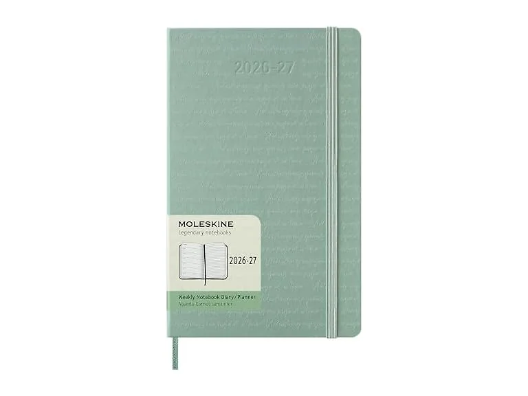Moleskine 2026-27 18-Month Weekly Planner, Large, Sage Green, Hardcover