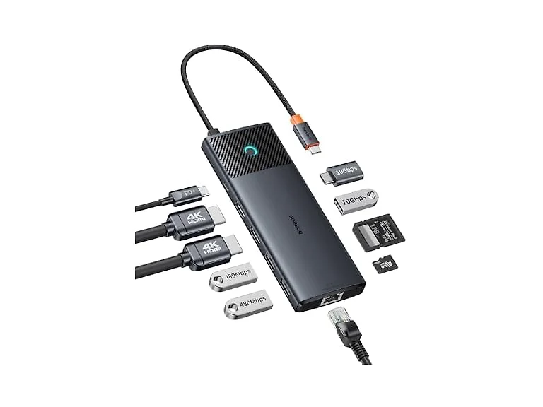 Baseus 10-in-1 USB-C Hub Dual Monitor