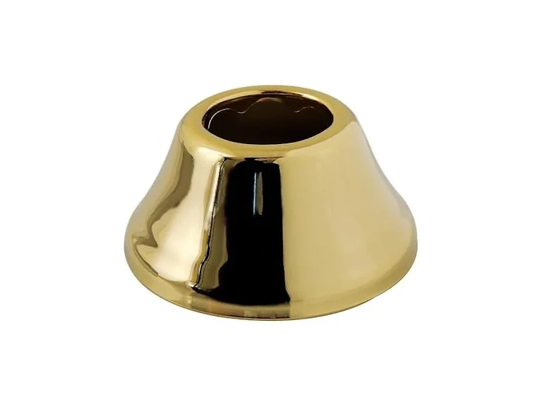 Kingston 11432 1-1/4" ID x 3" OD Bell Flange, Polished Brass