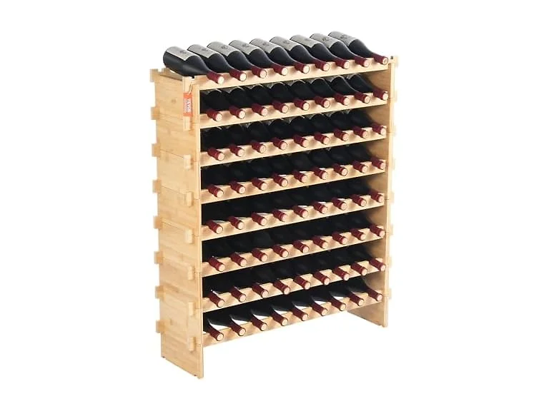 VEVOR 72 Bottle Stackable Modular Wine
