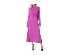 Amazon Essentials Women's Fit and Flare Jersey Long-Sleeved Maxi Dress, Fuchsia, X-Small