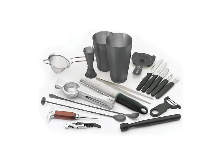 Barfly Cocktail Set, 12-Piece Deluxe, Matte Black