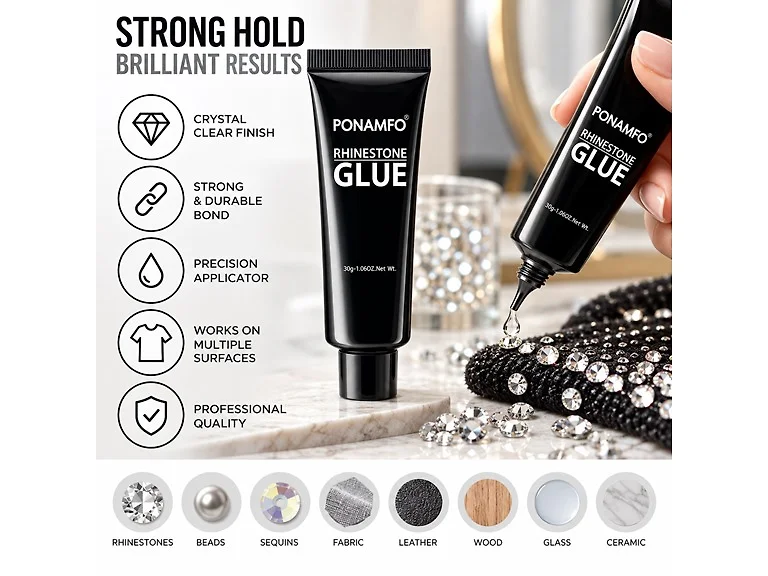 Rhinestone Glue for Nails and Crafts, 30g