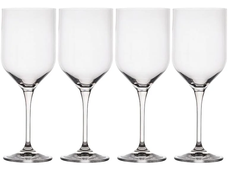 Upton White Wine Chardonnay Glasses, Set of 4, 17.5 Ounce