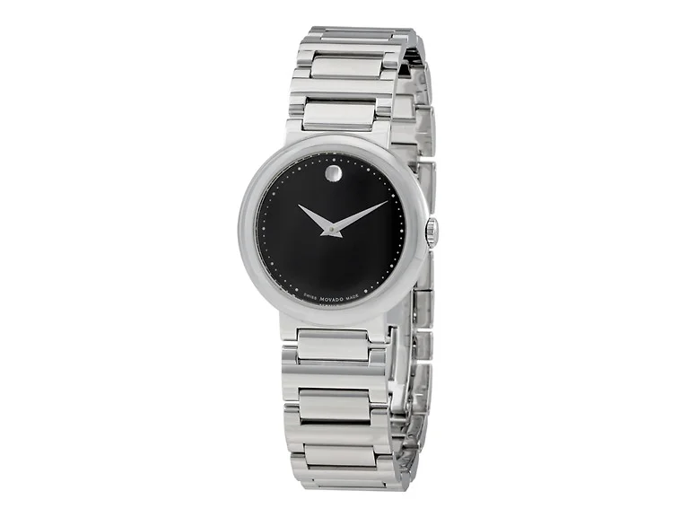 Movado Concerto Black Dial Ladies Watch