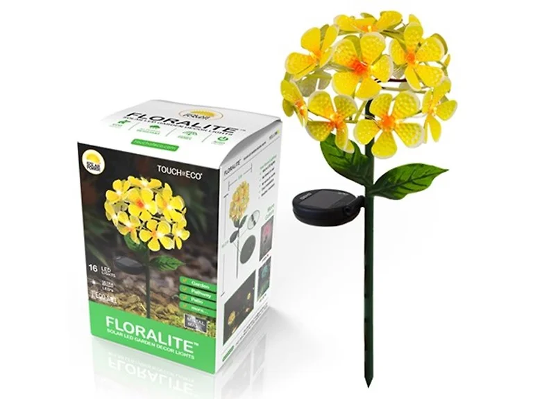 Touch of ECO Solar LED Metal Floralite