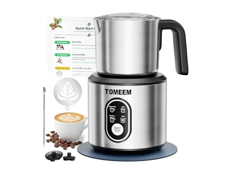 4-in-1 Electric Milk Frother and Steamer