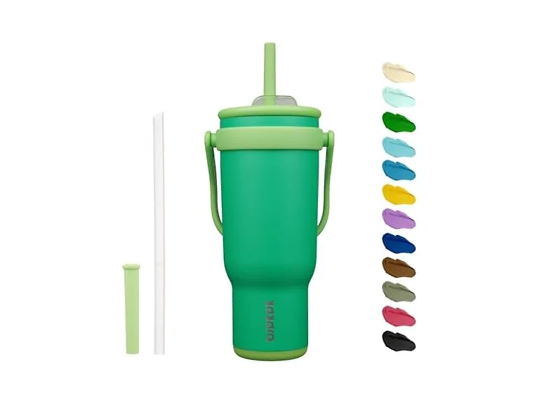 BJPKPK 40 OZ Insulated Travel Tumbler Olive Green