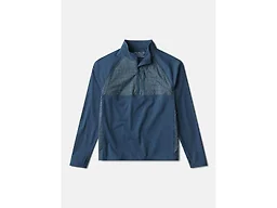Outdoor Voices Men’s Jog 1/2 Zip Pullover, Lightweight Performance Training Top with Breathable Panels, Long Sleeve Activewear for Running, Training & Everyday Movement, Reservoir, Medium