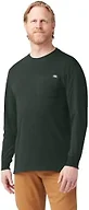 Dickies Men's Long Sleeve Heavyweight Crew Neck, Hunter Green, Medium
