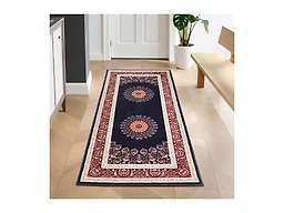 Superior 2.6X6RUG-NANTR-BKIV 2'7"x6' Elegant Floral Medalli