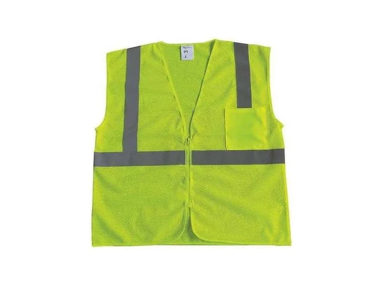 Materro U-Block Vest, Class2 Yellow/Grn, M