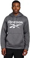 Reebok Hooded Fleece Sweatshirt, Charcoal Heather, Small