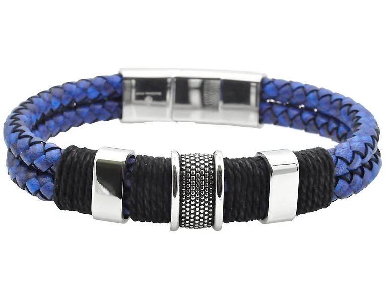 Genuine Leather Double Strand Bracelet