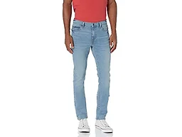 Amazon Essentials Men's Skinny-Fit Comfort Stretch Denim Jeans - Discontinued Colors, Light Blue, 28W x 28L