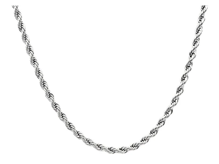 Polished Stainless Steel 5MM Rope Chain