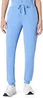 Amazon Basics Women's Scrubs Jogger Pants Yoga Waistband Drawstring, Cornflower Blue, Small