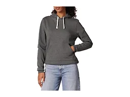 Amazon Essentials Women's Regular-Fit Midweight Fleece Pullover Hoodie with Kangaroo Pocket (Available in Plus Size), Charocoal Heather, 1X