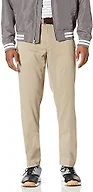Amazon Essentials Men's Slim-Fit Stretch Golf Pant, Khaki Brown, 32W x 34L