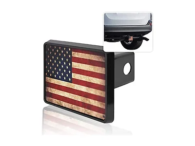 Zone Tech Tactical American Flag Logo Hitch Cover