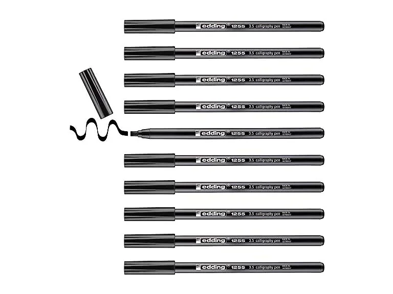 edding edding 1255 Calligraphy Pen - Black -