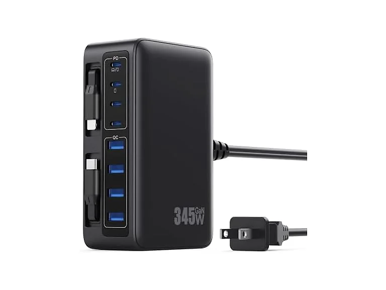 352W 10 in 1 Retractable Wall Charger 