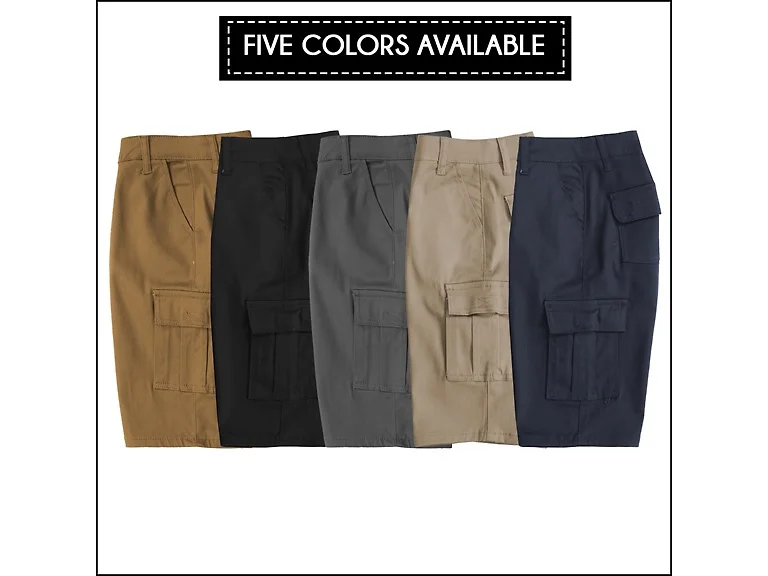 2PK Boys Stretch Cotton Cargo Shorts