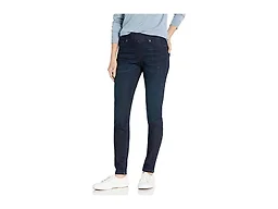 Amazon Essentials Women's Skinny Fit Mid-Rise Stretch Pull-On Jegging with Pockets - Discontinued Colors, Dark Wash, 0 Short