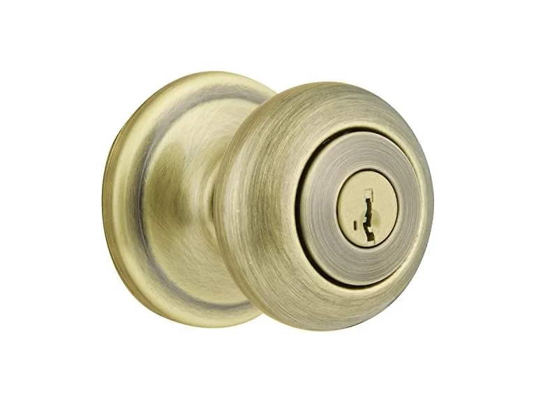 2Pk Antique Brass Smartkey Entry Knob