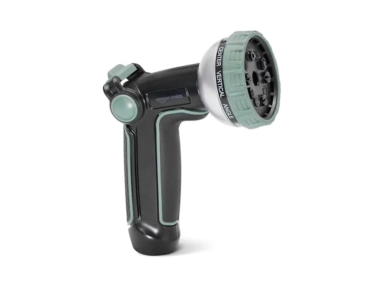 Amazon Basics 10 Spray Patterns Garden Hose Nozzle