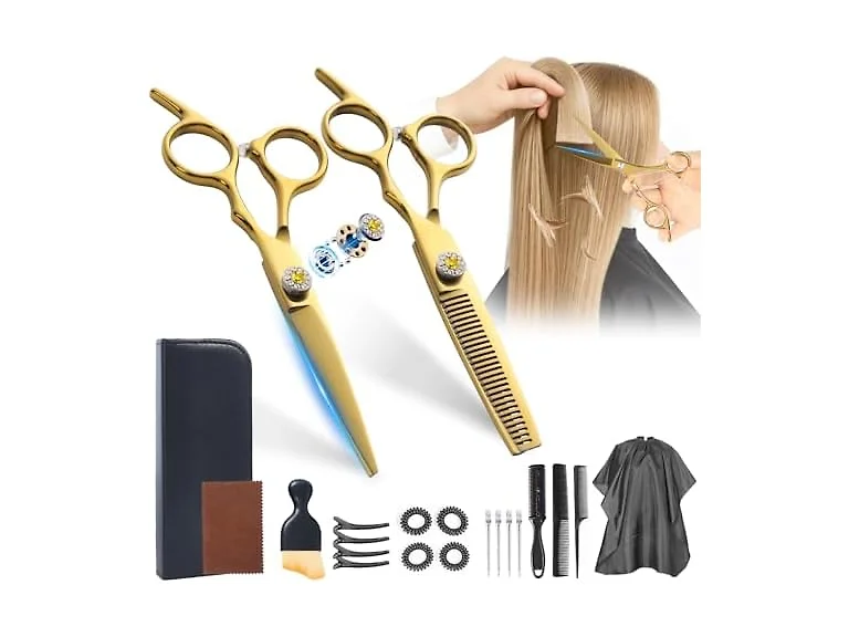 21Pcs 440C Hair Cutting Scissors Kit
